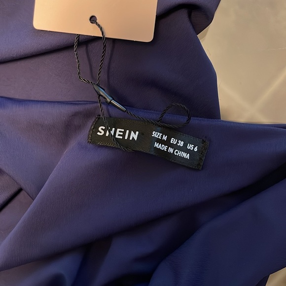 SHEIN, M,size 6,body suit,3 snaps,navy, lovely square neckline,fully lined NWT - Picture 12 of 12